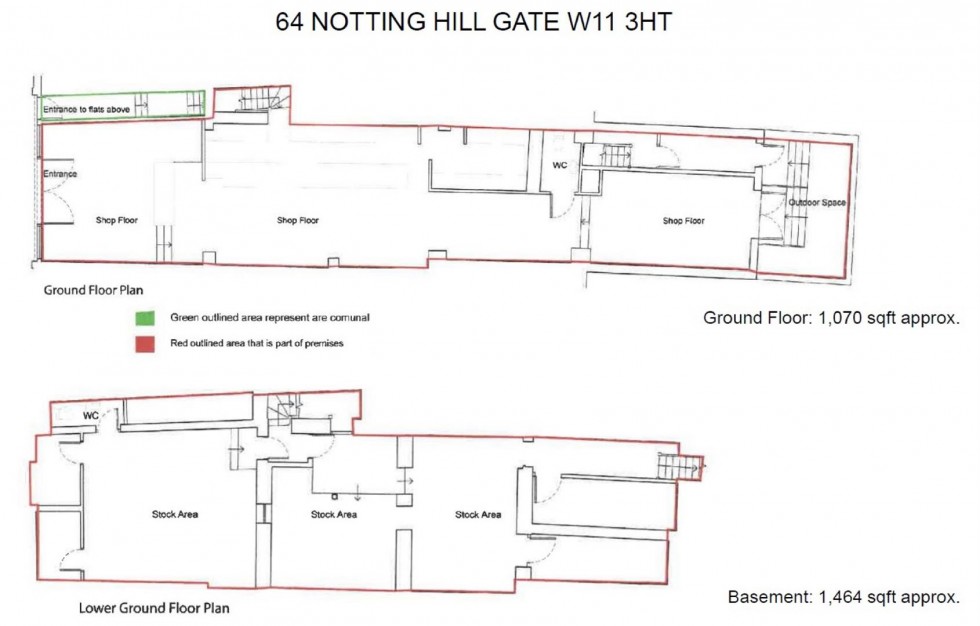 Floorplan for Notting Hill Gate, London