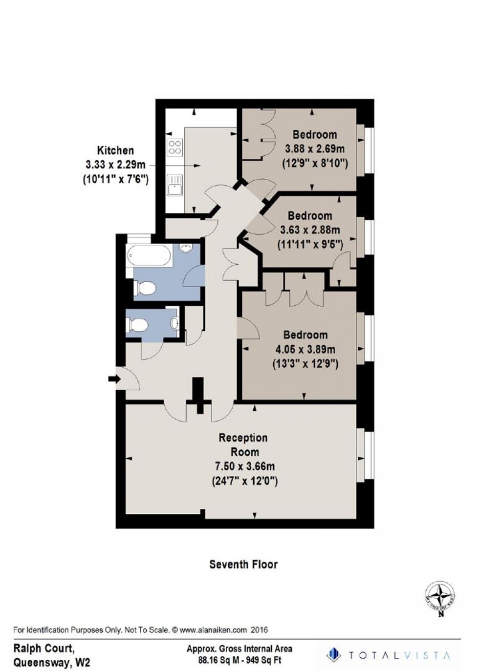 Floorplan for Queensway, London