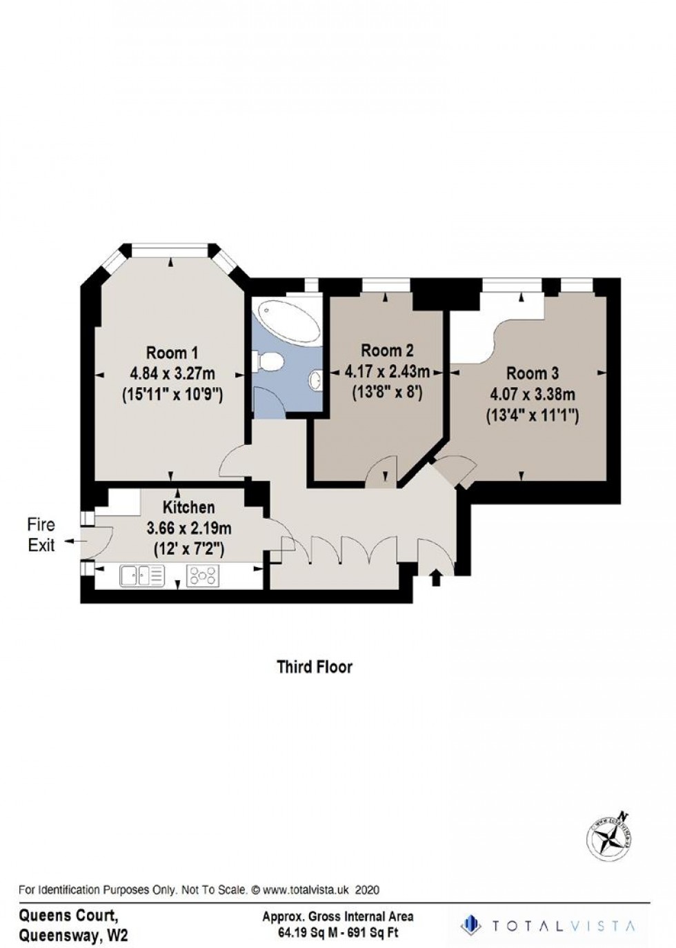 Floorplan for Queensway, London