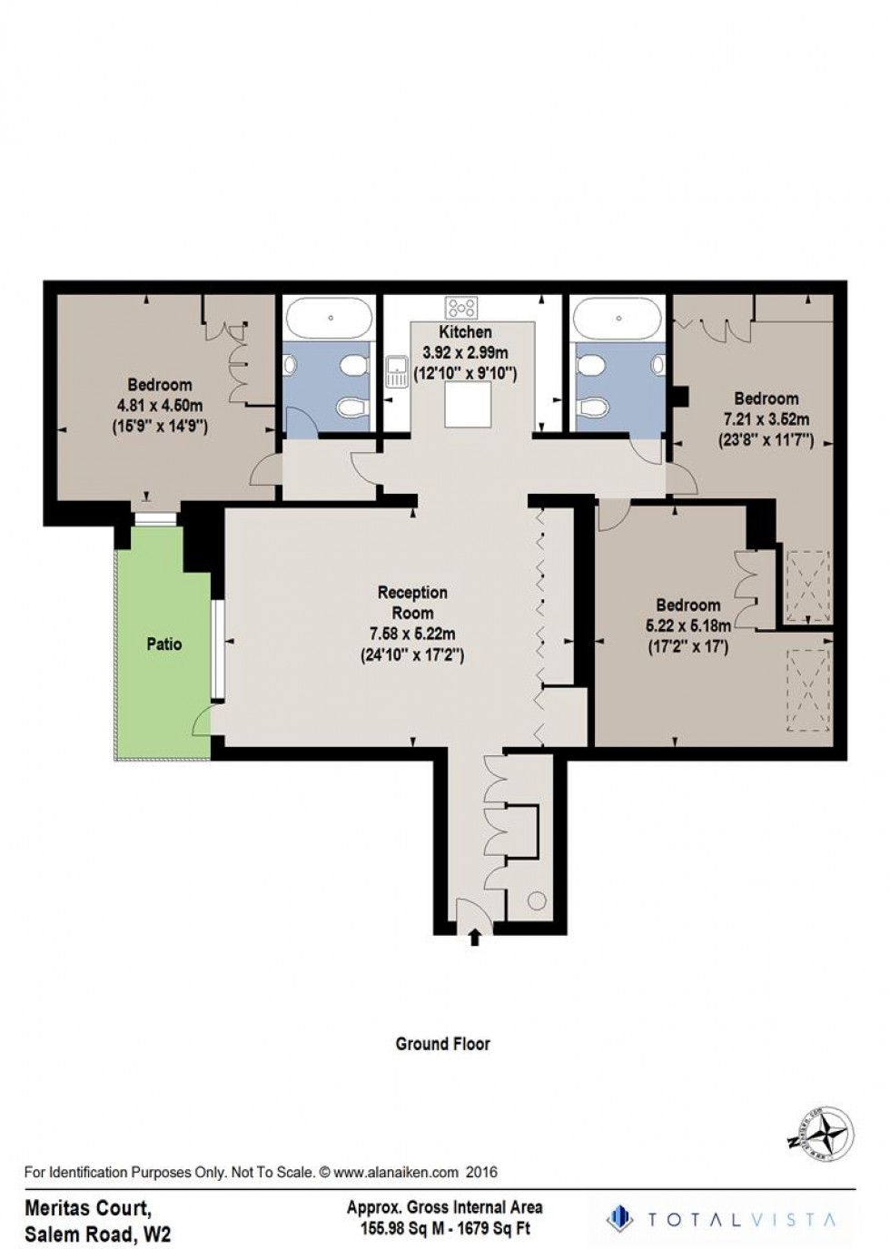 Floorplan for Meritas Court, 10 Salem Road, London